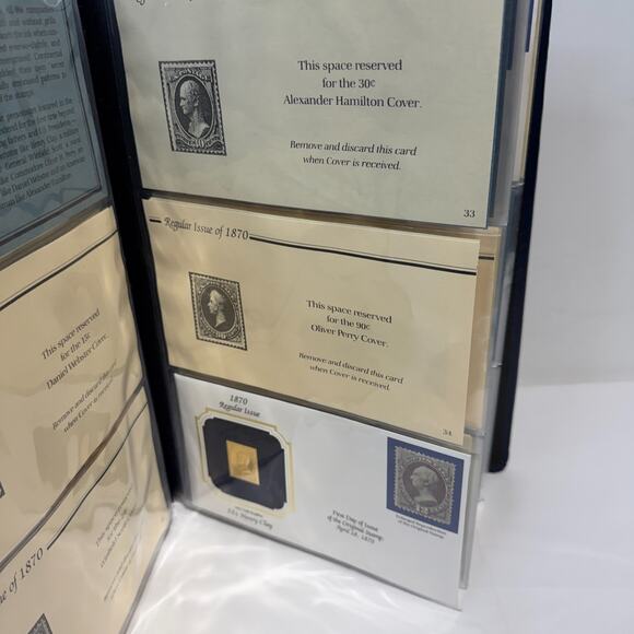 46 - Golden Replicas of U.S. Stamps Postal Classic 22k Gold Stamps - Mixed Lot - Picture 12 of 16